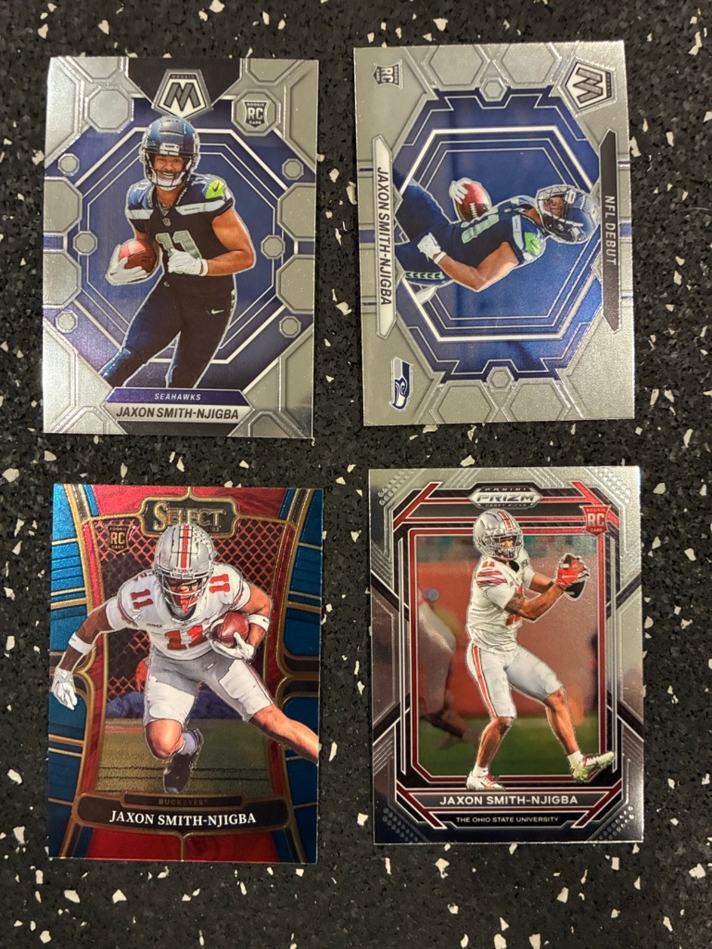 Panini Football Card Lot - Blue Silver Red Black